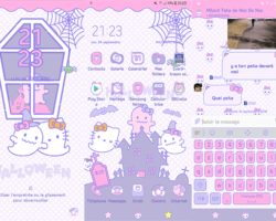 Hello Kitty Status Bar / Transparent & - Ladypinkilicious