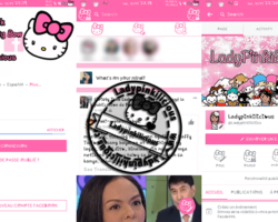Hello Kitty Twins Messenger LITE - Ladypinkilicious